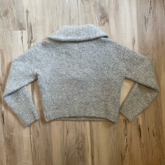 Wilfred Cropped Quarter-Zip Pullover - Picture 3 of 3